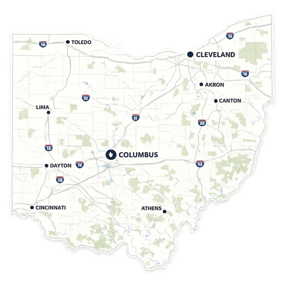 Buckeye-Ohio-Map-Web design-and-local-SEO-that-helps-Ohio-businesses-get-found​